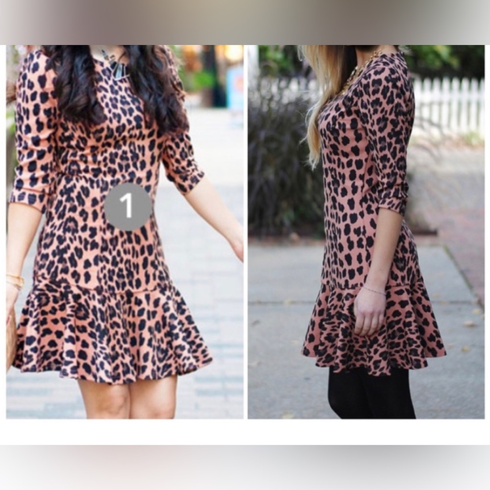 Vestibule Cheetah print mini dress